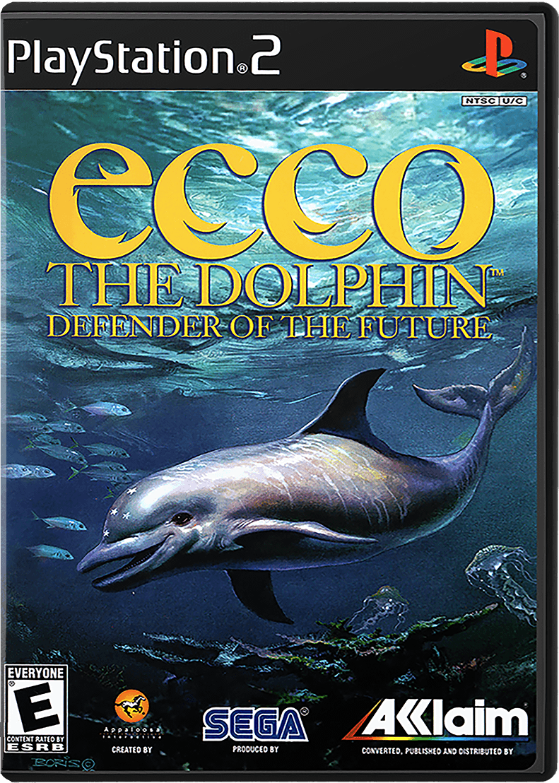 Ecco the Dolphin Defender of the Future box art for Playstation 2